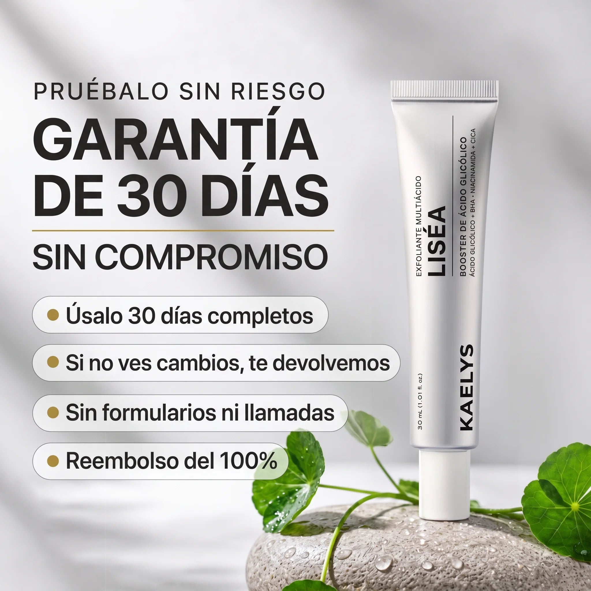 KAELYS · Liséa — Booster multiácido contra vellos encarnados y piel de fresa