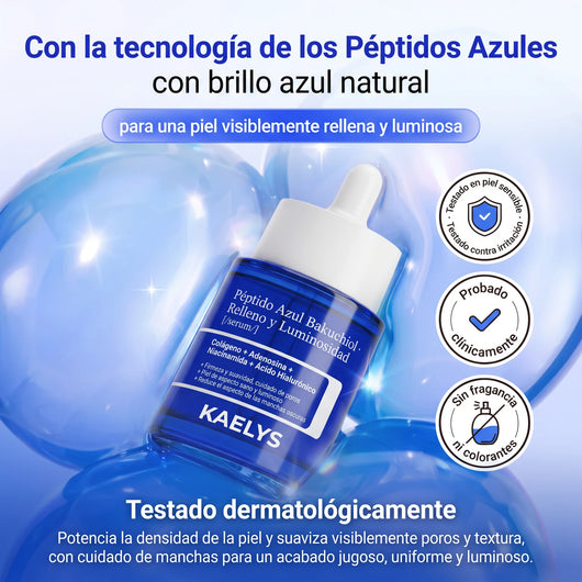 KAELYS — DermaGHK™ · Serum Péptido Azul con Bakuchiol